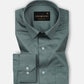 Draxon Olive Plain Cotton Shirt - John Ellies