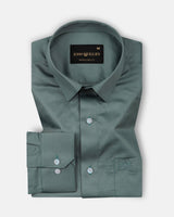 Draxon Olive Plain Cotton Shirt