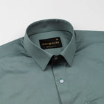 Draxon Olive Plain Cotton Shirt - John Ellies