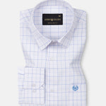 Bene White Check Cotton Shirt - John Ellies