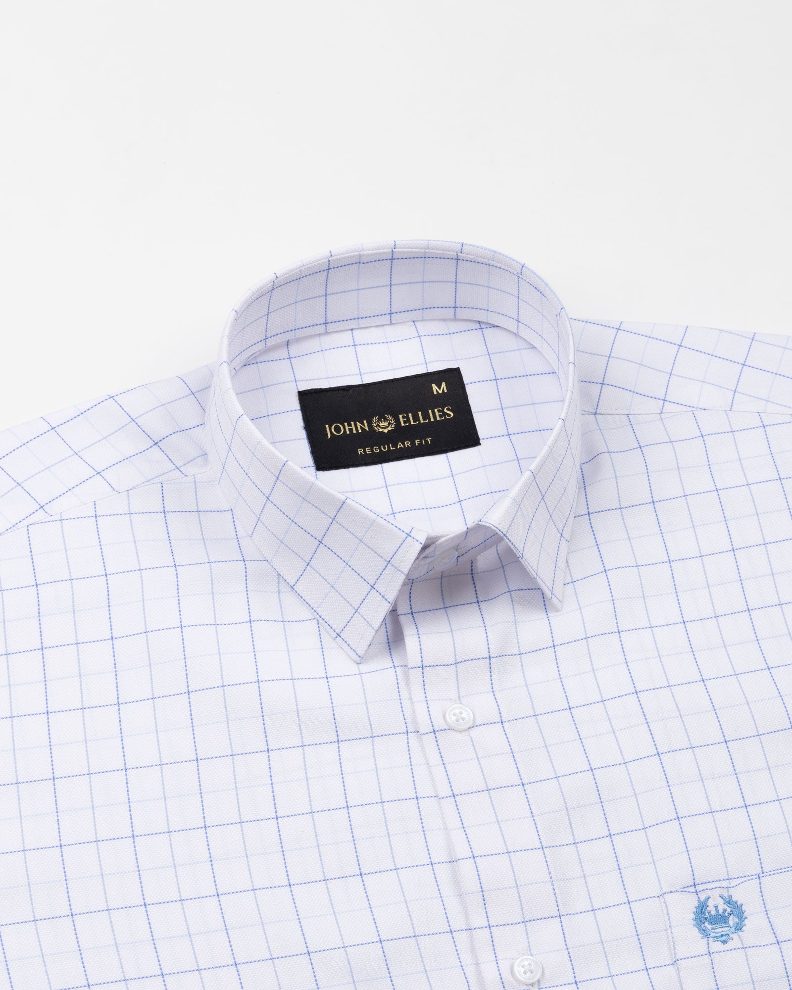 Bene White Check Cotton Shirt - John Ellies