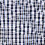 Bene White And Black Check Button Down Cotton Shirt - John Ellies