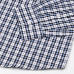 Bene White And Black Check Button Down Cotton Shirt - John Ellies
