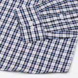 Bene White And Black Check Button Down Cotton Shirt - John Ellies