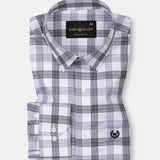Bene Black Check Cotton Shirt - John Ellies