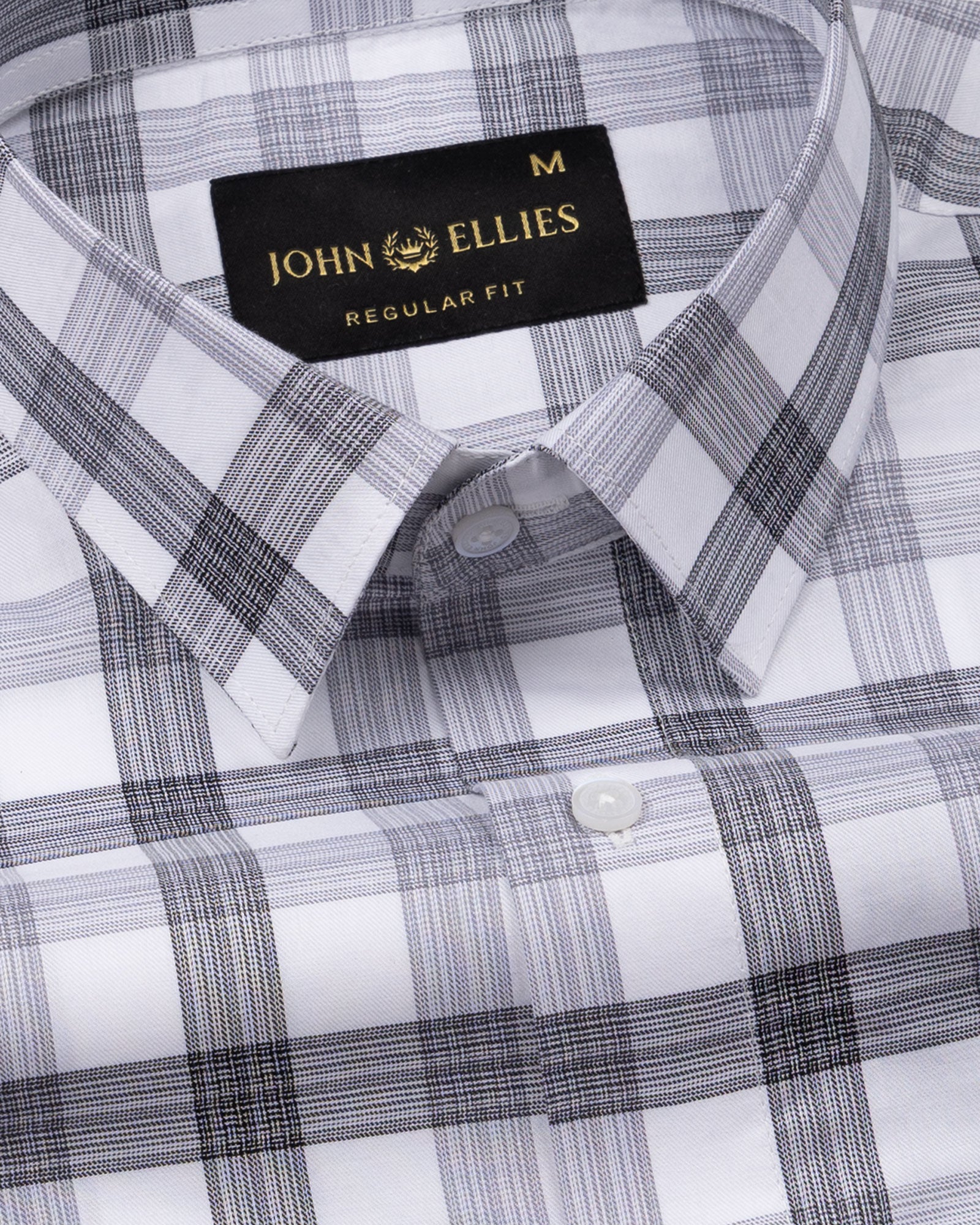 Bene Black Check Cotton Shirt - John Ellies