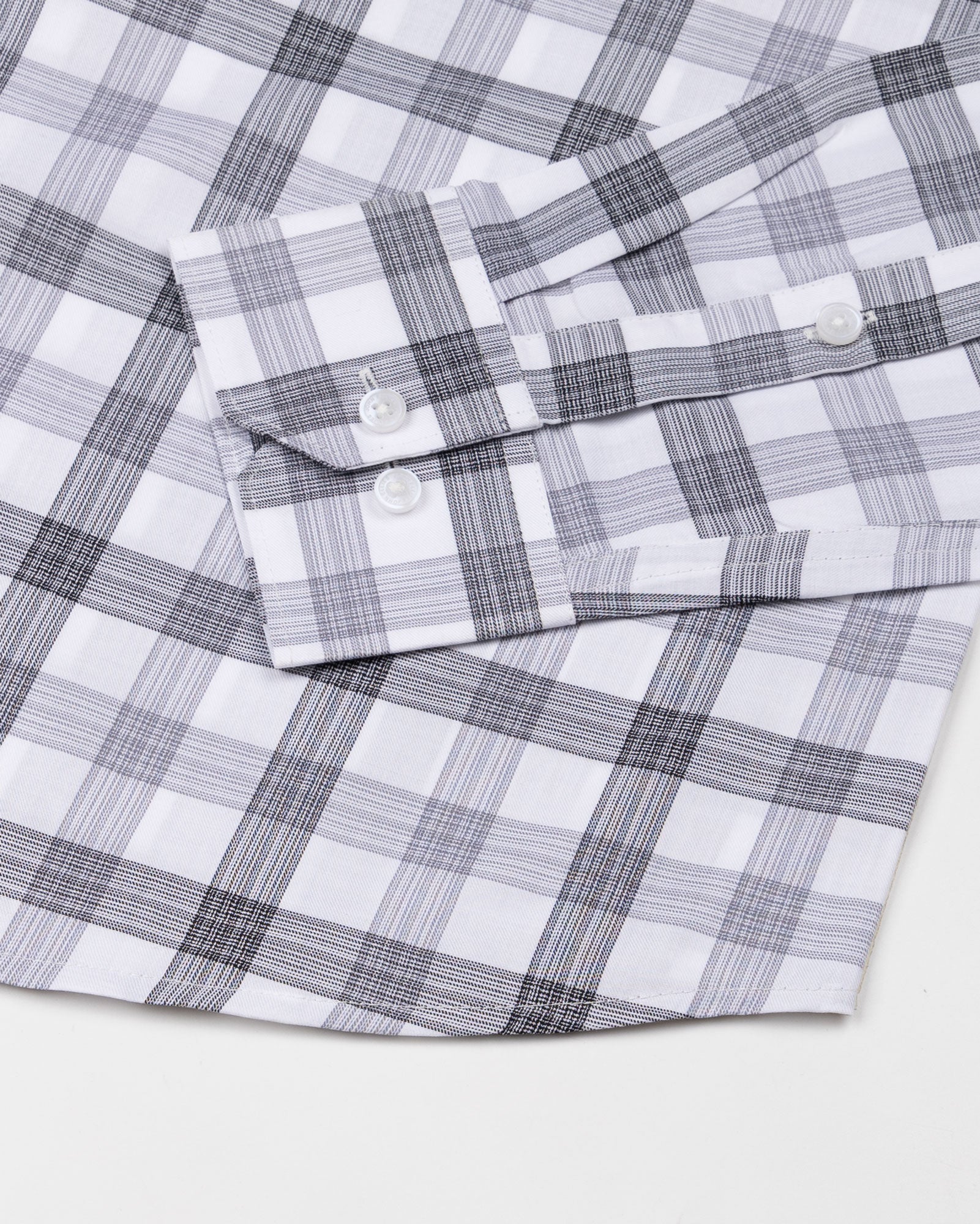 Bene Black Check Cotton Shirt - John Ellies