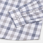 Bene Navy Blue Check Cotton Shirt - John Ellies