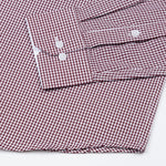 Bene Maroon Check Cotton Shirt - John Ellies