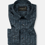 Bene Teal Stripe Cotton Shirt - John Ellies