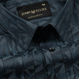 Bene Teal Stripe Cotton Shirt - John Ellies