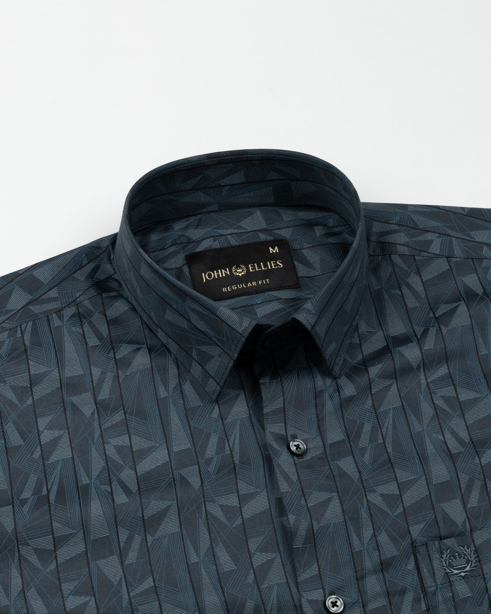 Bene Teal Stripe Cotton Shirt - John Ellies