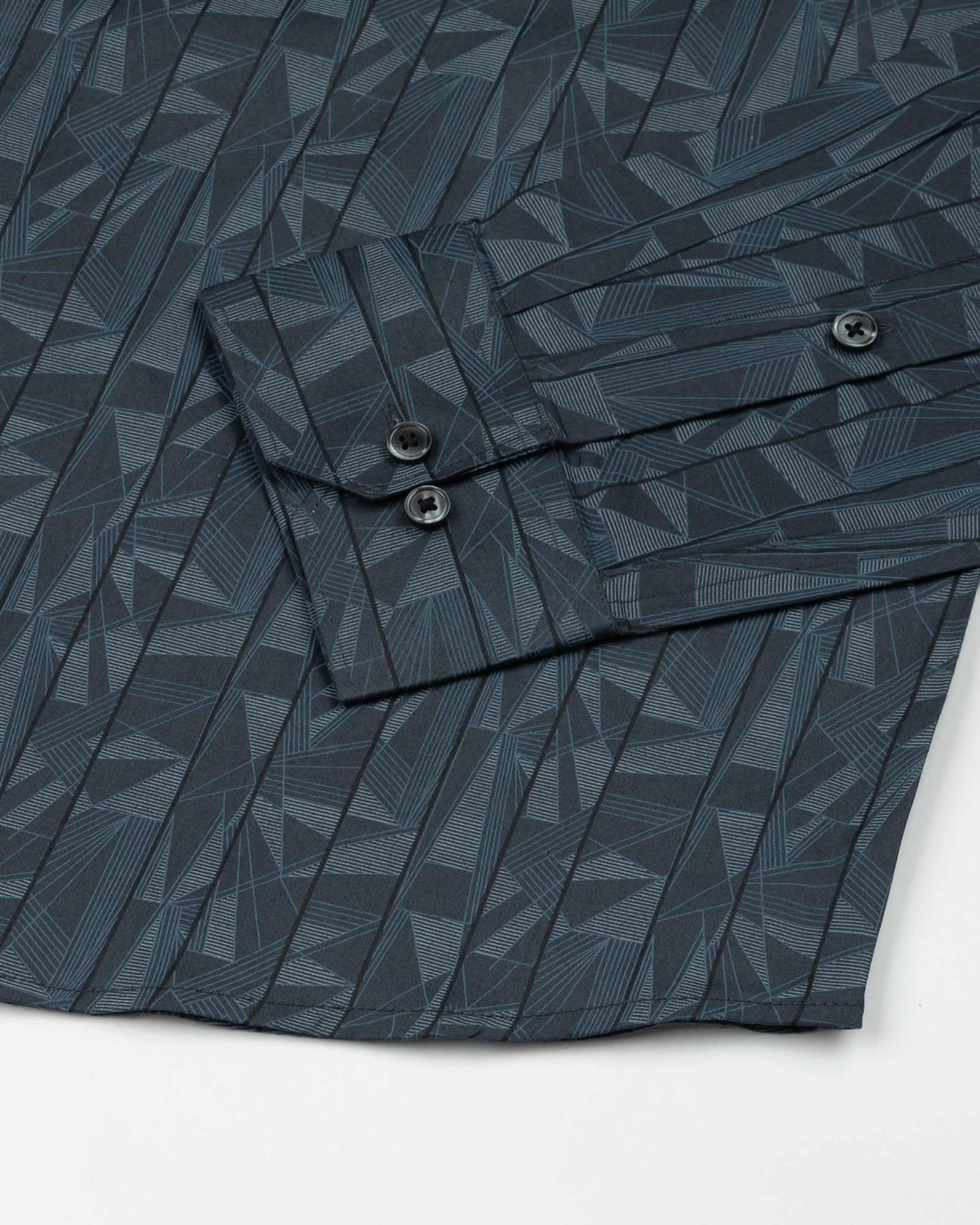 Bene Teal Stripe Cotton Shirt - John Ellies