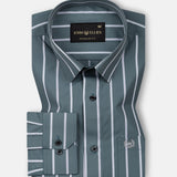 Bene Olive Stripe Cotton Shirt - John Ellies