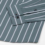 Bene Olive Stripe Cotton Shirt - John Ellies