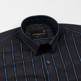 Bene Black Stripe Cotton Shirt - John Ellies