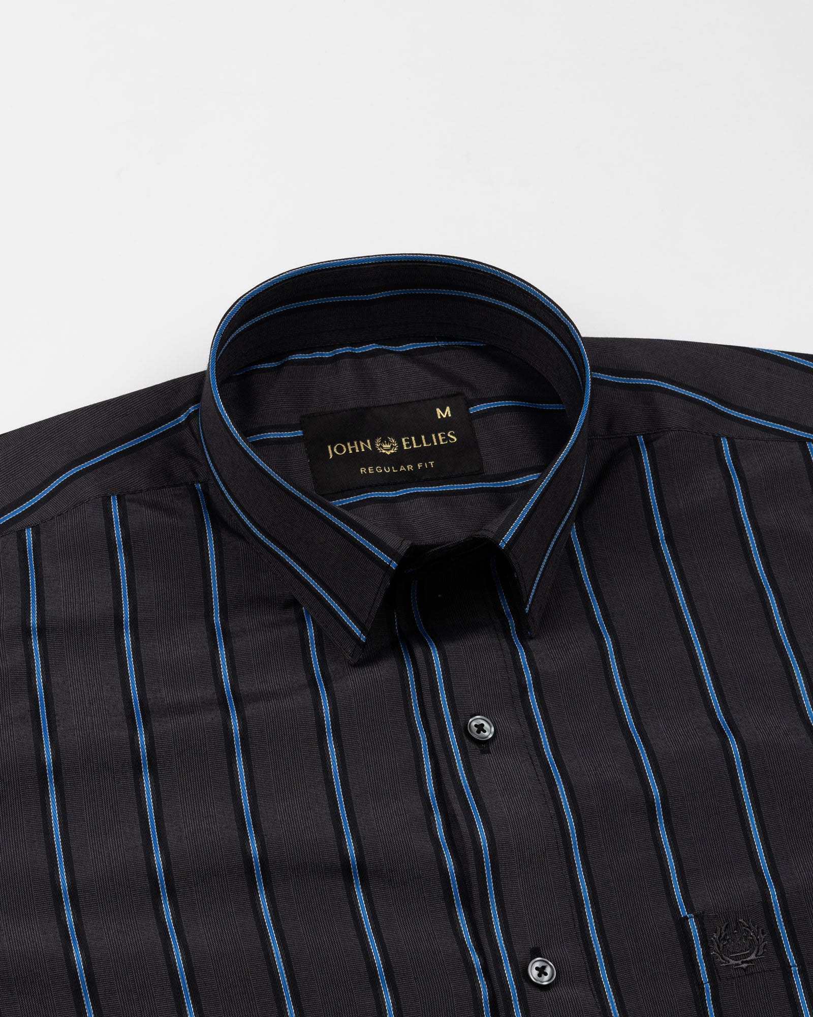 Bene Black Stripe Cotton Shirt - John Ellies