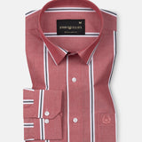 Bene Red Stripe Cotton Shirt - John Ellies