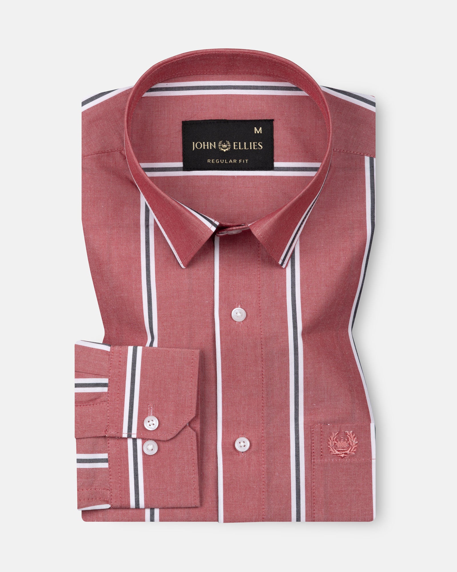 Bene Red Stripe Cotton Shirt - John Ellies