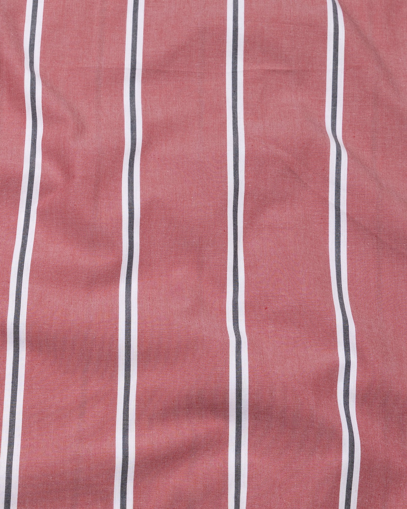 Bene Red Stripe Cotton Shirt - John Ellies