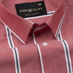 Bene Red Stripe Cotton Shirt - John Ellies