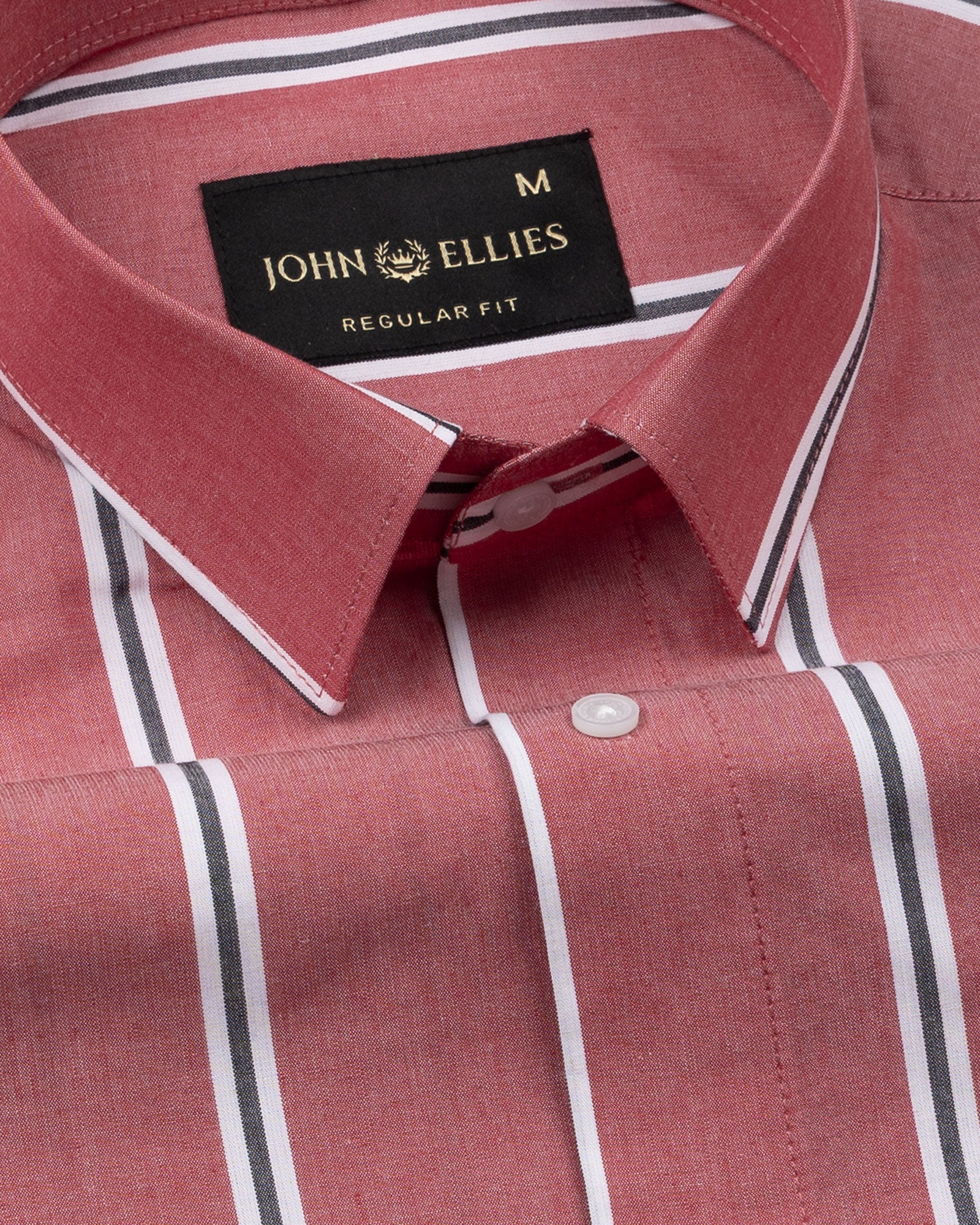 Bene Red Stripe Cotton Shirt - John Ellies