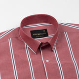 Bene Red Stripe Cotton Shirt - John Ellies