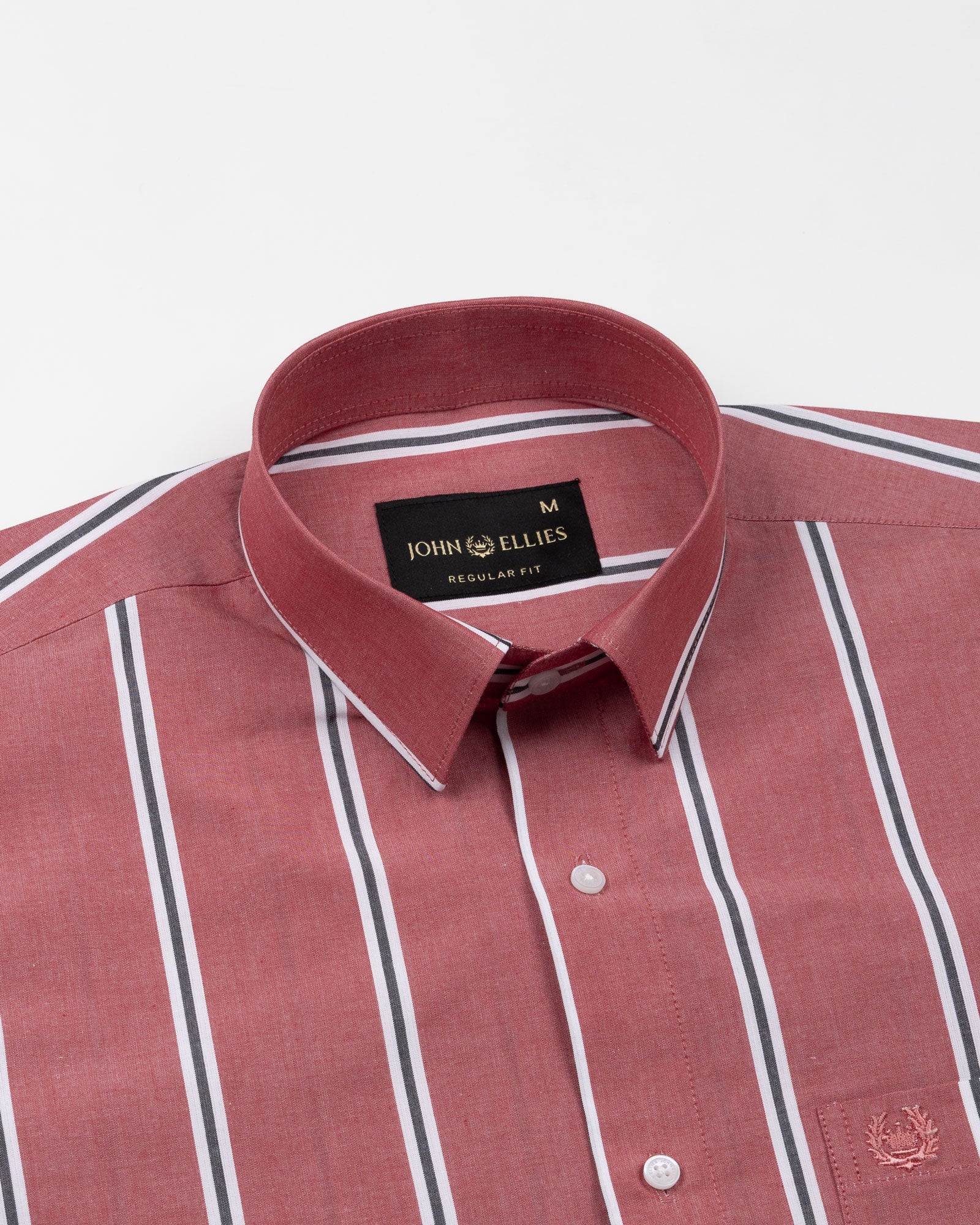 Bene Red Stripe Cotton Shirt - John Ellies