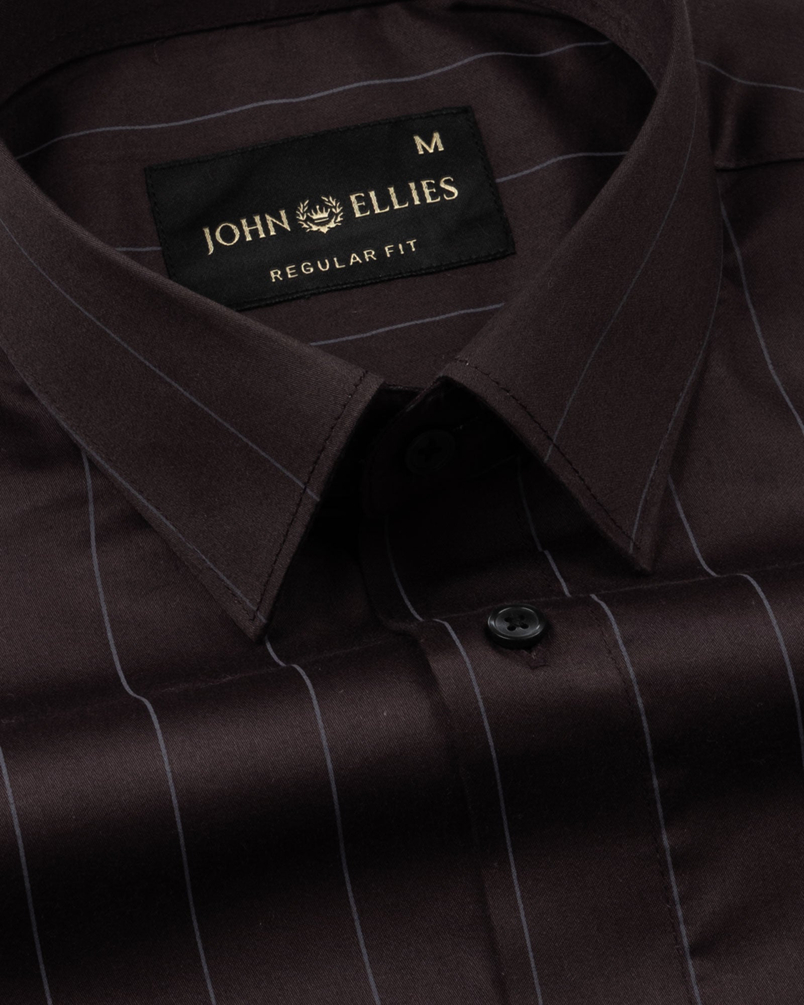 Santhe Brown Stripe Cotton Shirt - John Ellies