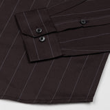 Santhe Brown Stripe Cotton Shirt - John Ellies