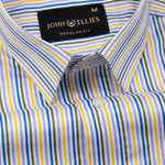 Melfi Multi Yellow Stripe Cotton Shirt - John Ellies