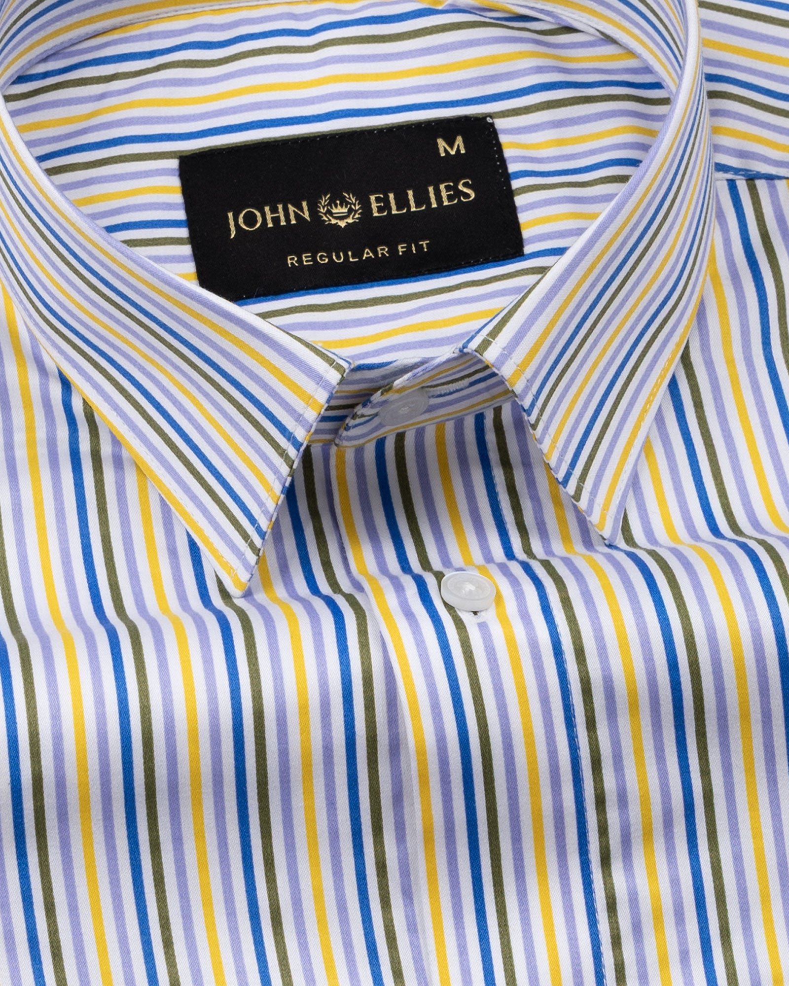 Melfi Multi Yellow Stripe Cotton Shirt - John Ellies