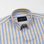 Melfi Multi Yellow Stripe Cotton Shirt - John Ellies
