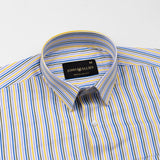 Melfi Multi Yellow Stripe Cotton Shirt - John Ellies