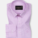Tonner Lavender Stripe Cotton Shirt - John Ellies