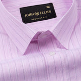 Tonner Lavender Stripe Cotton Shirt - John Ellies