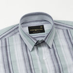 Bruce Olive Stripe Linen Shirt - John Ellies
