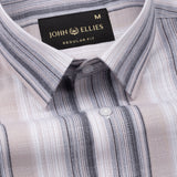 Bruce Beige Stripe Linen Shirt - John Ellies