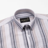 Bruce Beige Stripe Linen Shirt - John Ellies