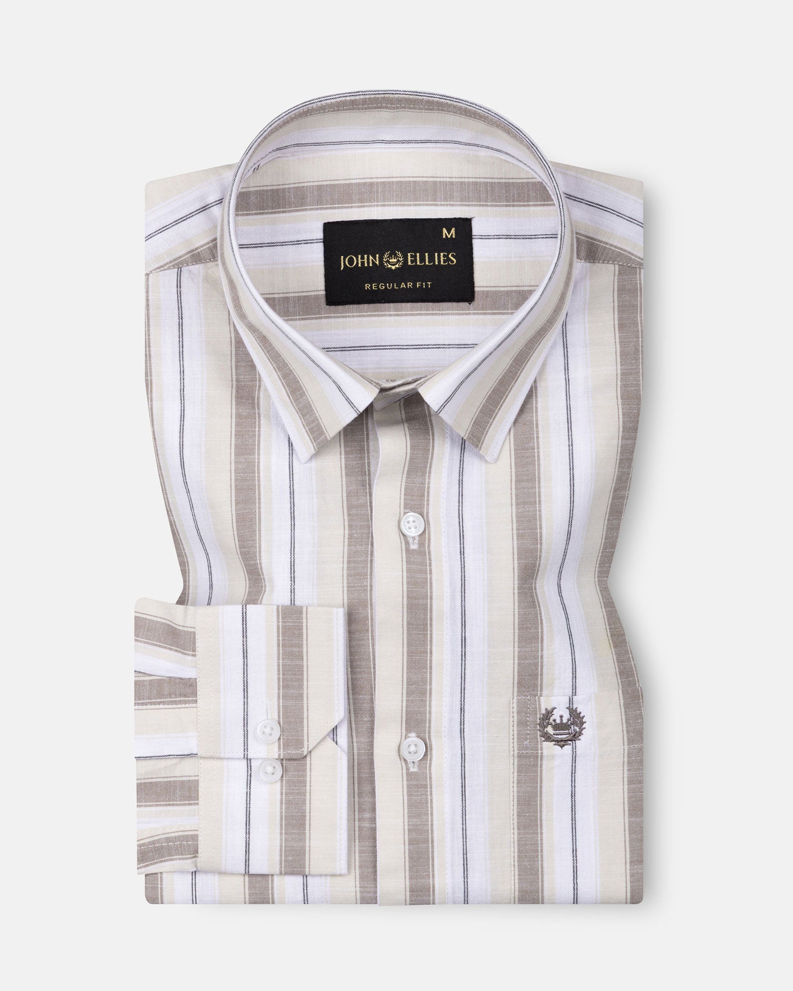 Bruce Brown Stripe Linen Shirt - John Ellies