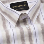Bruce Brown Stripe Linen Shirt - John Ellies