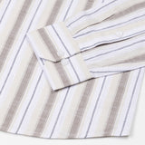 Bruce Brown Stripe Linen Shirt - John Ellies