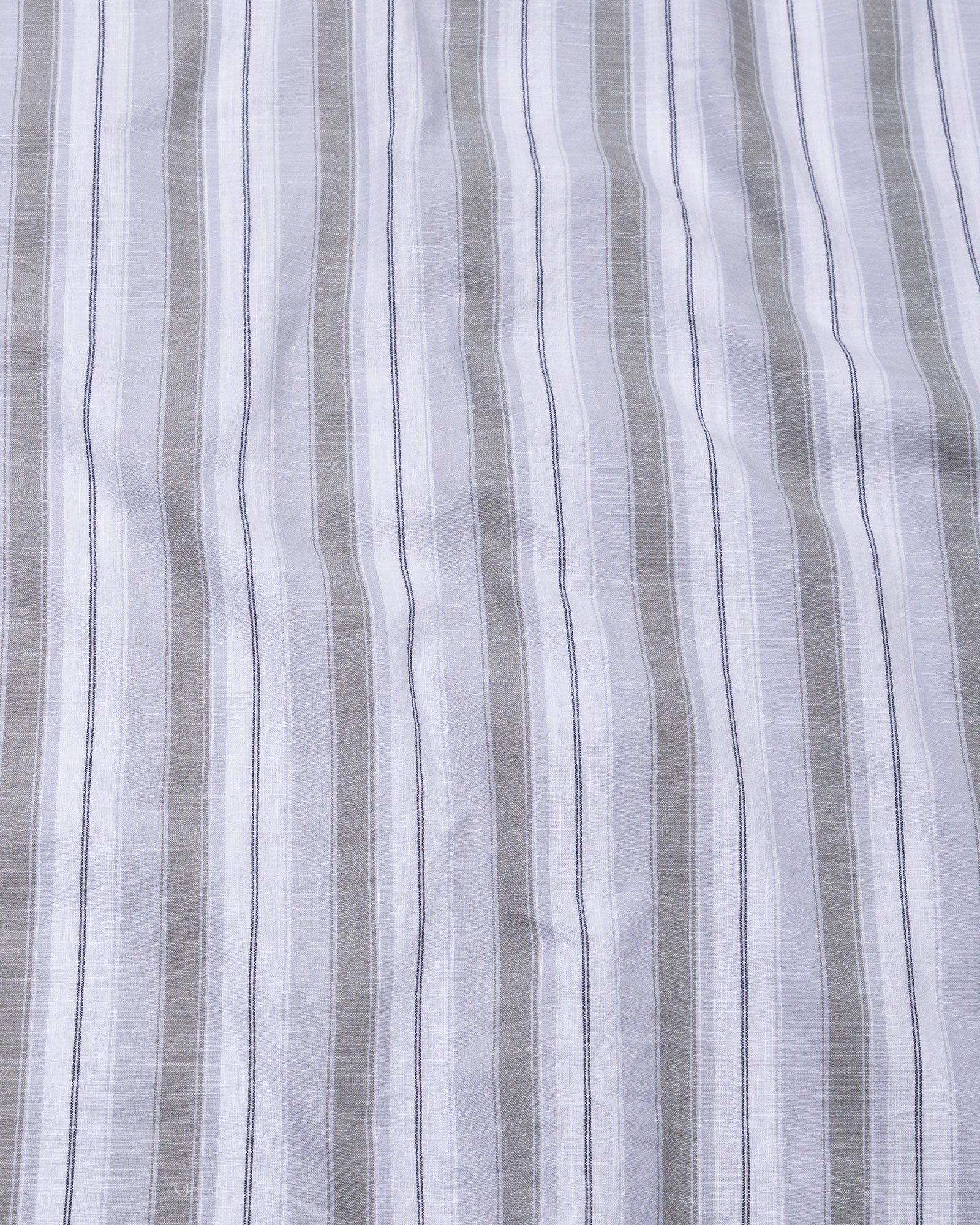 Bruce Silver Stripe Linen Shirt - John Ellies