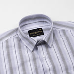 Bruce Silver Stripe Linen Shirt - John Ellies