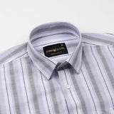 Bruce Silver Stripe Linen Shirt - John Ellies