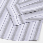 Bruce Silver Stripe Linen Shirt - John Ellies