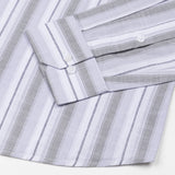 Bruce Silver Stripe Linen Shirt - John Ellies