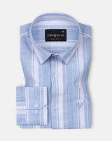 Bruce Sky Blue Stripe Linen Shirt