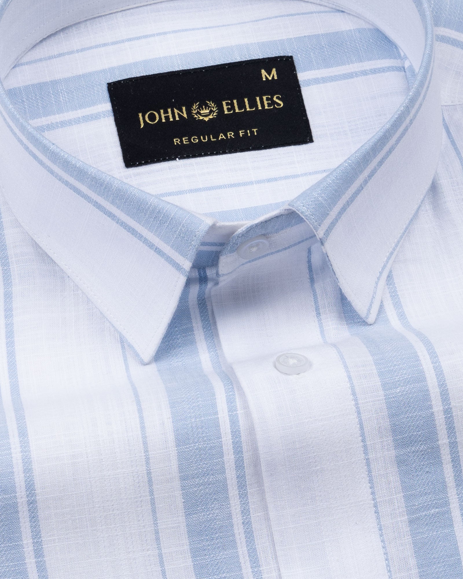 Bruce White Stripe Linen Shirt - John Ellies