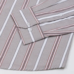 Hammel Beige Stripe Button Down Oxford Cotton Shirt - John Ellies